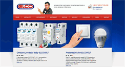 Desktop Screenshot of elco.cz