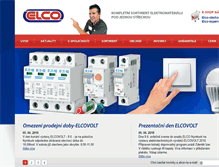 Tablet Screenshot of elco.cz